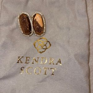 Kendra Scott rose gold earrings